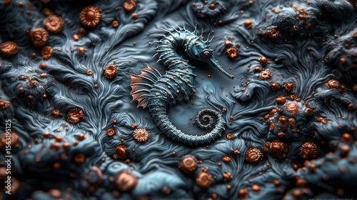 Wallpaper Mural Cosmic Seahorse T-Shirt Design Torontodigital.ca