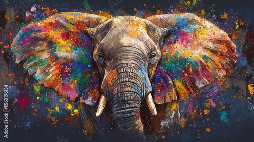 Wallpaper Mural Cosmic Elephant T-Shirt Design Torontodigital.ca