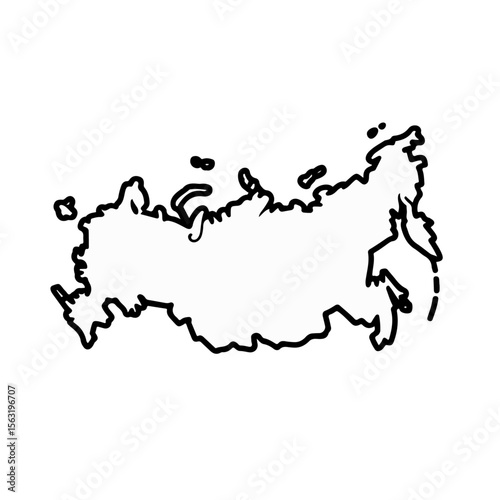 Premium Vector Collection of Detailed Russia Map Silhouette Icons for Travel and Design Projects