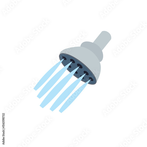 shower head emoji symbol sign icon vector illustration