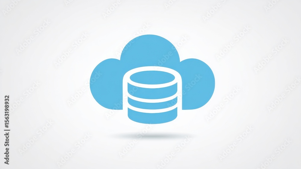 Cloud Database Icon, Data Base Icon Vector Art Illustration, no logos, no brands Cloud Database Icon, Data Base Icon Vector Art Illustration, no logos, no brands