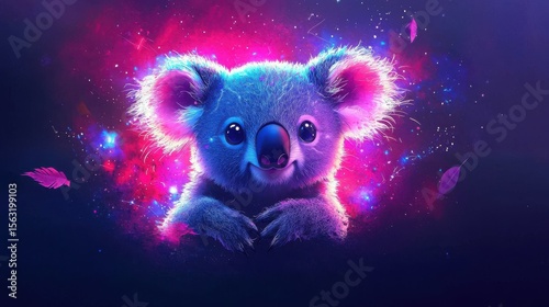 Wallpaper Mural Galaxy Koala T-Shirt Art Torontodigital.ca
