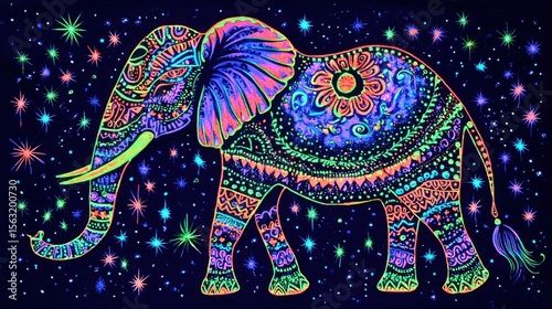 Wallpaper Mural Galaxy Elephant T-Shirt Art Torontodigital.ca