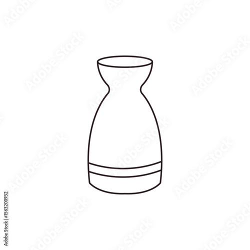 vase mug jug pitcher sake bottle emoji symbol sign icon vector illustration
