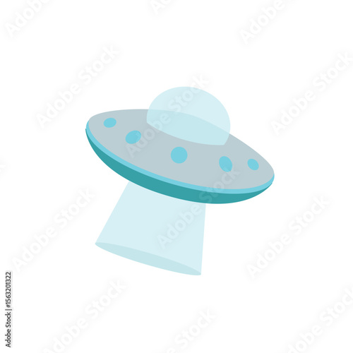 ufo alien flying saucer emoji symbol sign icon vector illustration