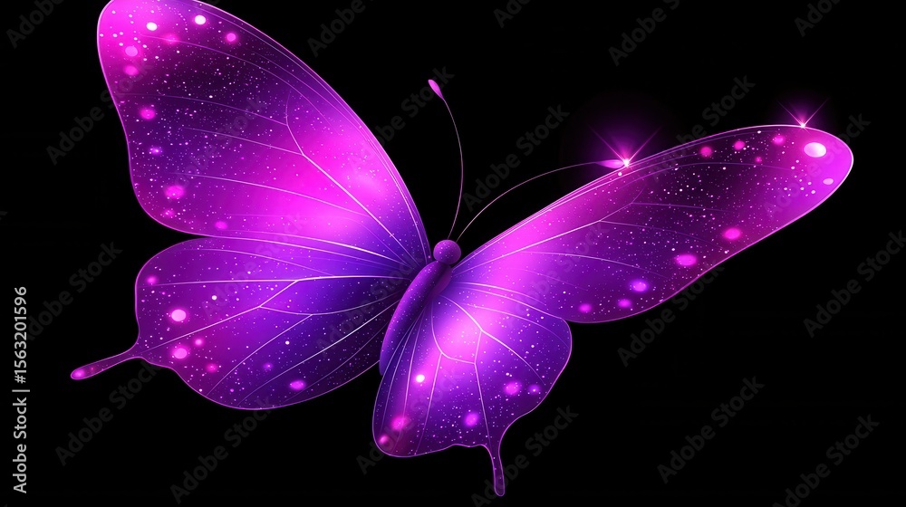 Fototapeta premium Cosmic Butterfly T-Shirt Design