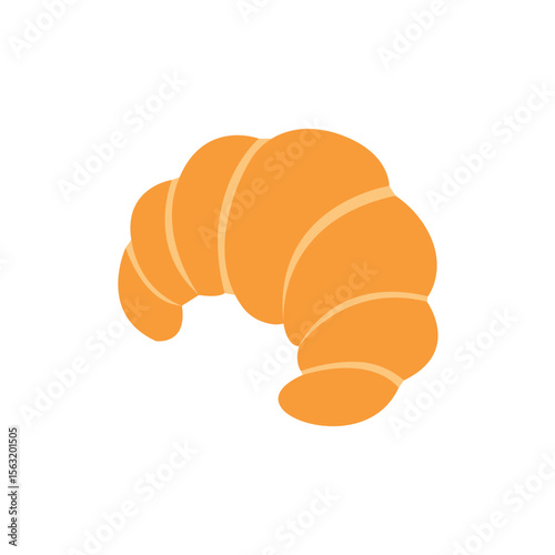croissant bakery baked good french breakfast delicious emoji symbol sign icon vector illustration food