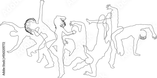 Dancers Silhouette Street D...
