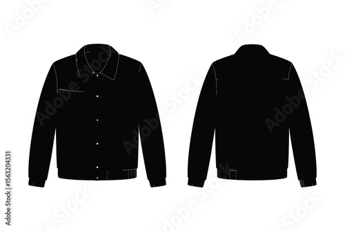 black and white jacket