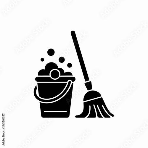 bucket and mop