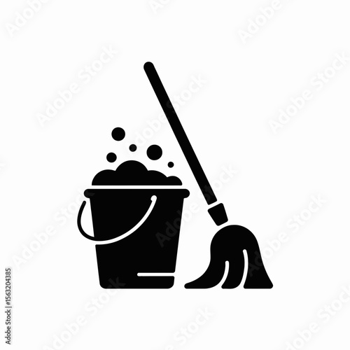 bucket and mop
