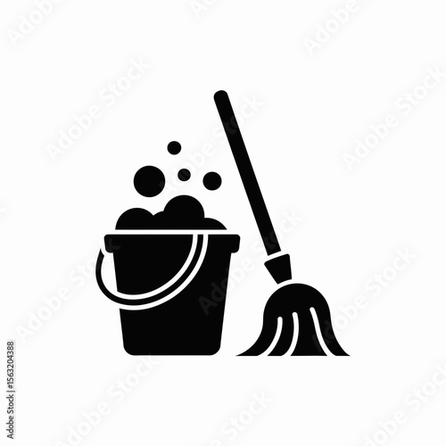 bucket and mop