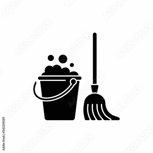 broom and shovel