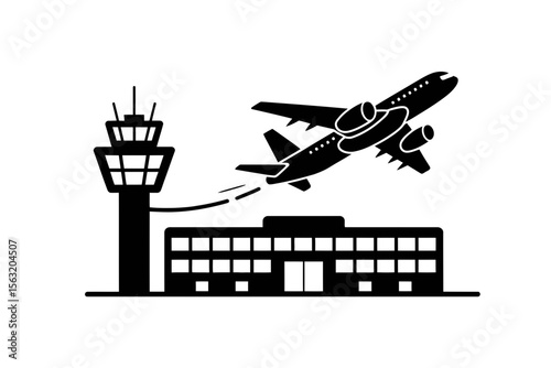 silhouettes of planes