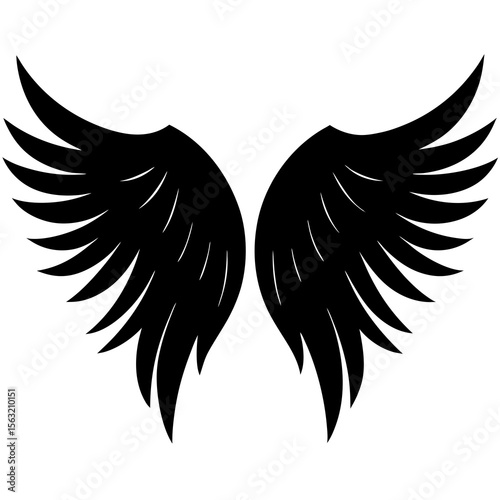 Angel Wings Silhouette