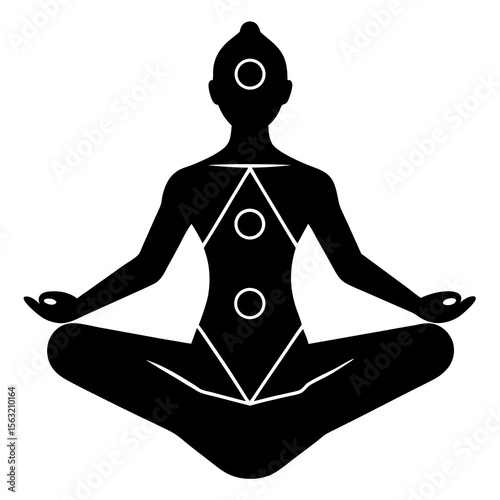 Chakra Pose Silhouette