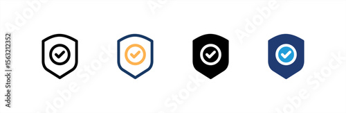 Guarantee icon set multiple style collection. Vector illustration.