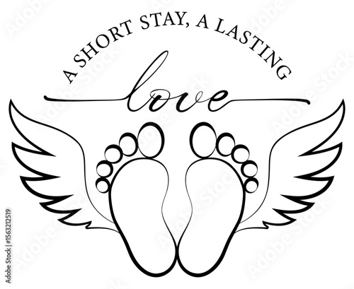 A Short Stay A Lasting Love, Infant Loss Memorial Quote, Baby Remembrance, Baby boy memorial, loss of a child