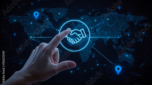 Business ecosystems and partnerships concept. Business collaboration strategies. The complex network of organizations to create value for customers acquisition , suppliers, and other stakeholders.