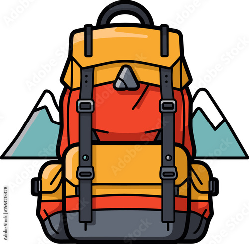 Adventure Backpack: Ready for Mountain Treks and Outdoor Exploration