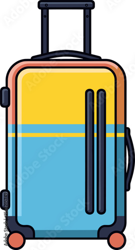 Stylish Wheeled Suitcase for Travel Adventures and Vacation Getaways