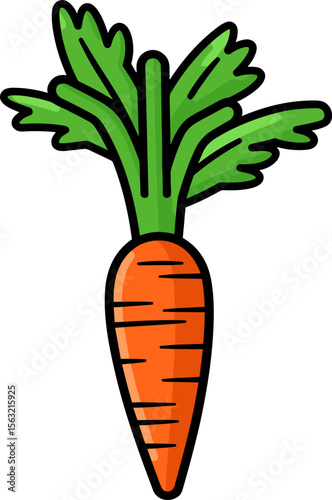 Vibrant Carrot: Fresh, Healthy, and Delicious Vegetable Illustration