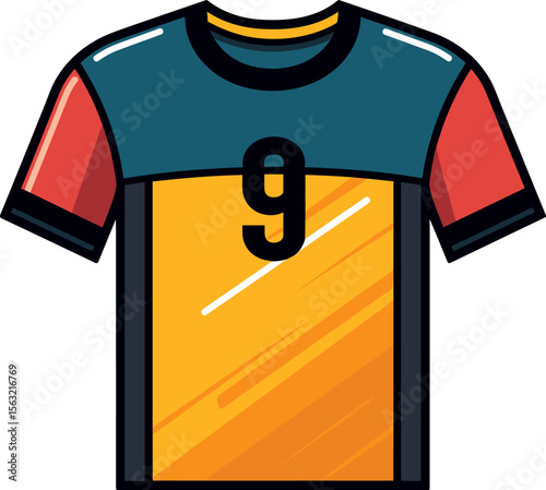Sports Jersey with Number 9: A Symbol of Team Spirit and Athleticism