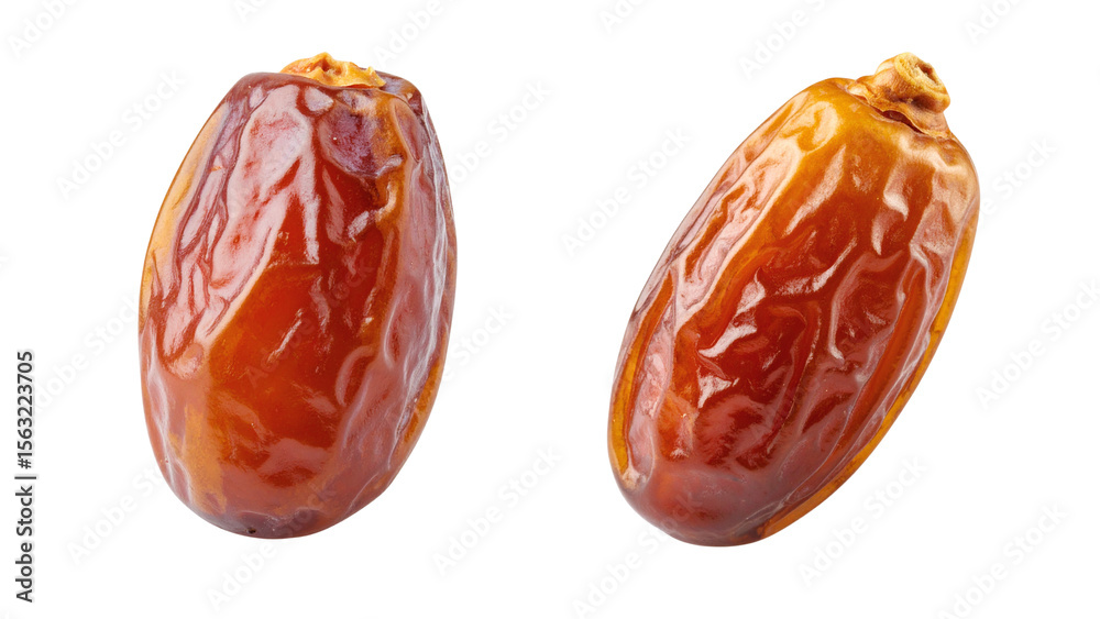 Fototapeta premium Dried dates isolated on white background