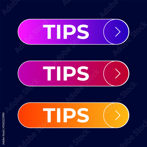 button Tips gradient set vector
Vector set gradient button