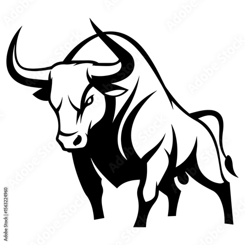 Abstract Bull Art Vector Design 9