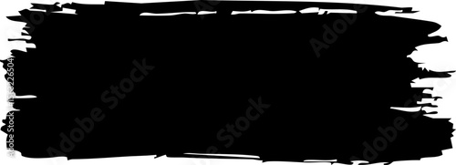 Grunge badge brush, black paint, brush black paint ink stroke, hand drawn black sticker