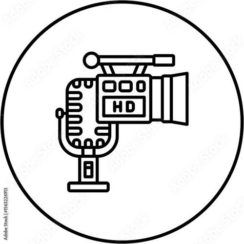 Broadcast video Icon