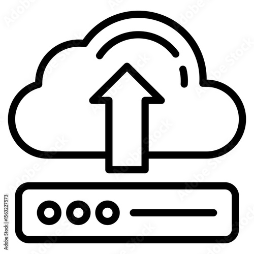 Backup Cloud  Icon Element For Design