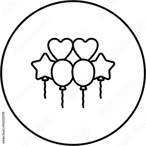 Balloons Icon