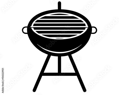 Grill silhouette vector illustration