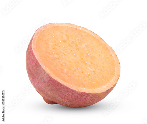 yam potato isolated on white background