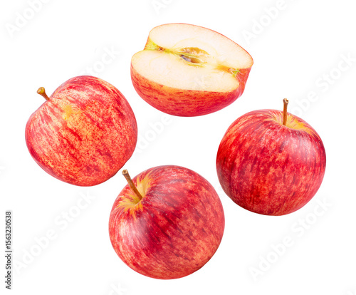 red apple isolated on white background
