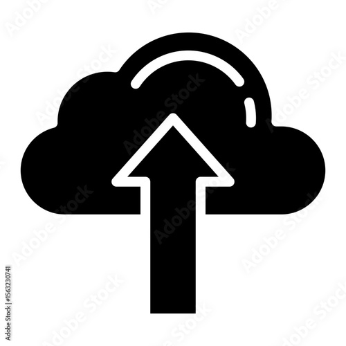 Data Upload  Icon Element For Design