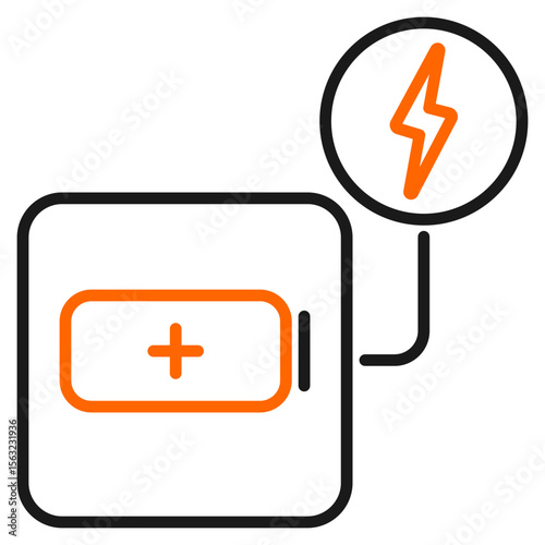 Energy Dock Icon For Design Elements