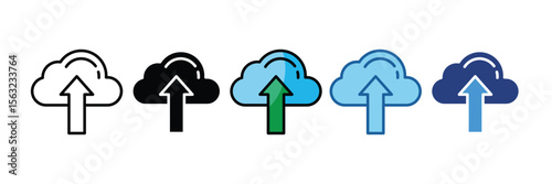 Data Upload  Icon Element For Design