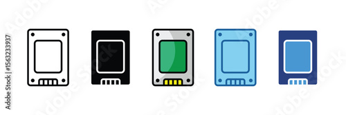 Ssd Drive  Icon Element For Design