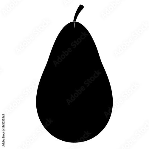 pear on white