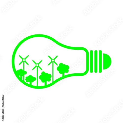energy saving illustration design