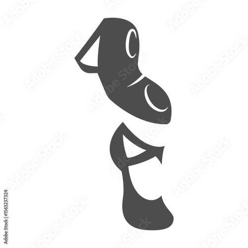 Ballet shoes logo icon