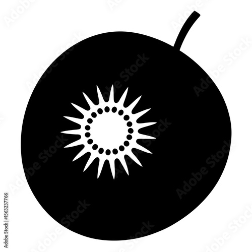 vector illustration of a black and white bomb