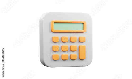 Calculations Unleashed: A sleek, modern calculator icon, a minimalist illustration of a vital tool used for quick calculations in business or finance.