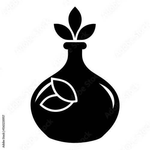 vector illustration of a plant in a vase