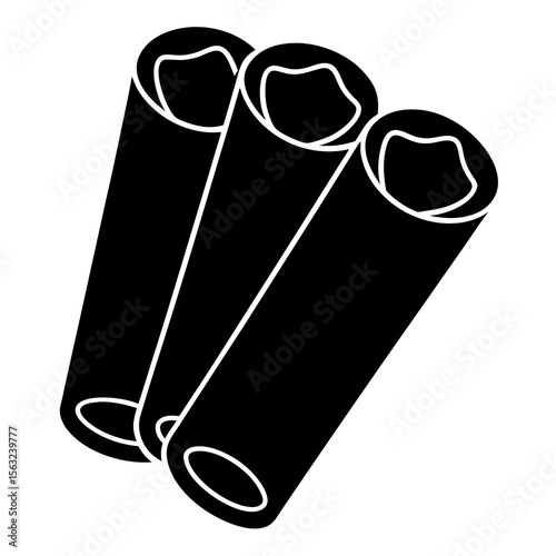 vector illustration of a chocolate role