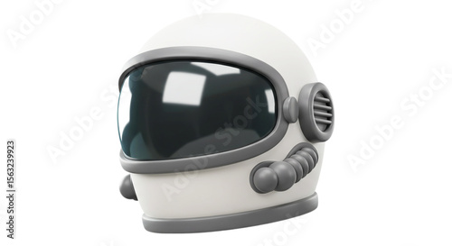 Astronaut helmet: Futuristic astronaut helmet, designed for cosmic adventures, isolated and rendered with precision.