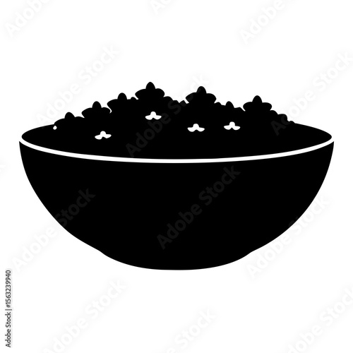 black caviar in a tabbouleh